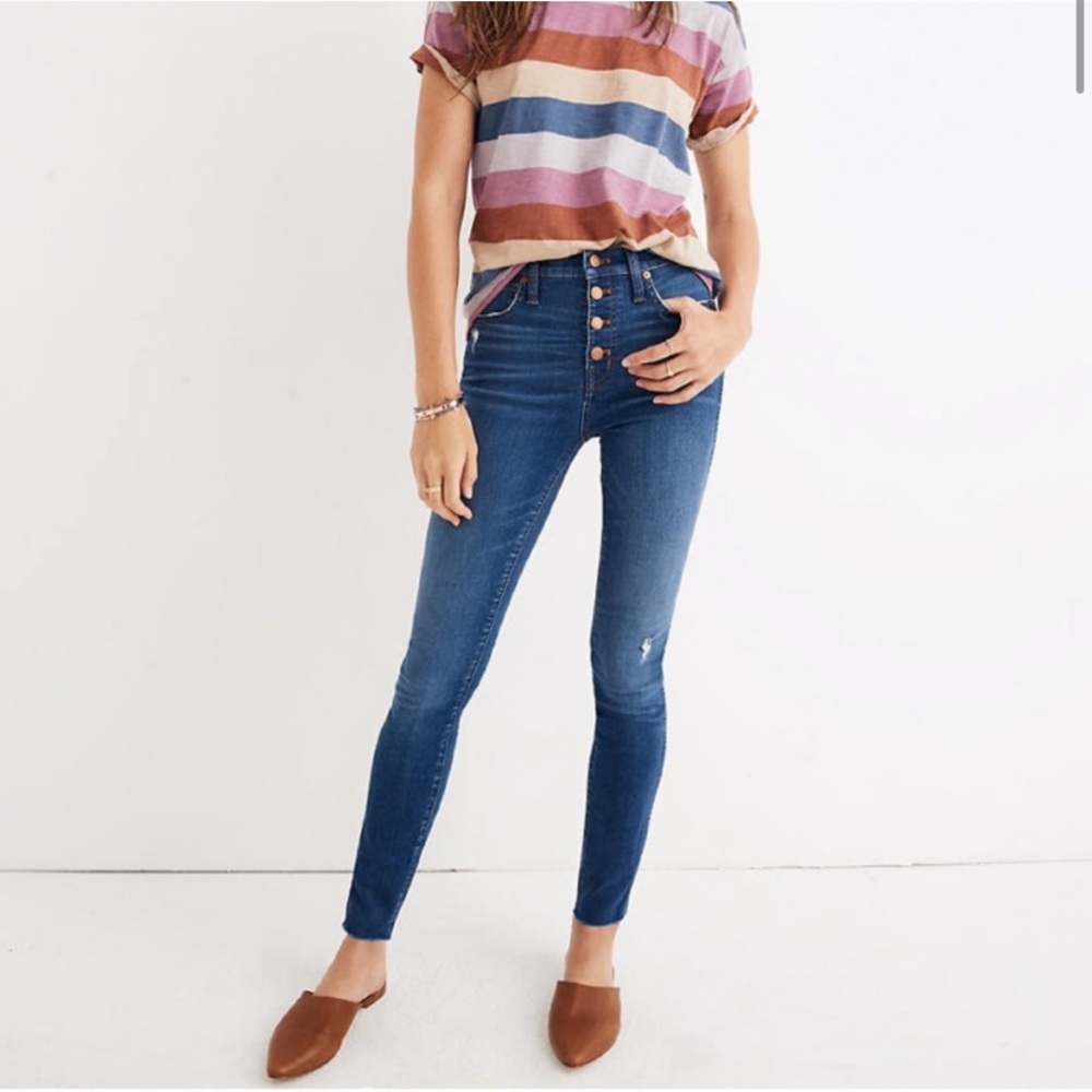 Madewell Petite 10" High-Rise Skinny Jeans Hanna